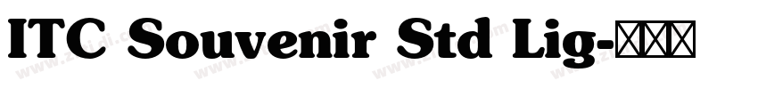 ITC Souvenir Std Lig字体转换